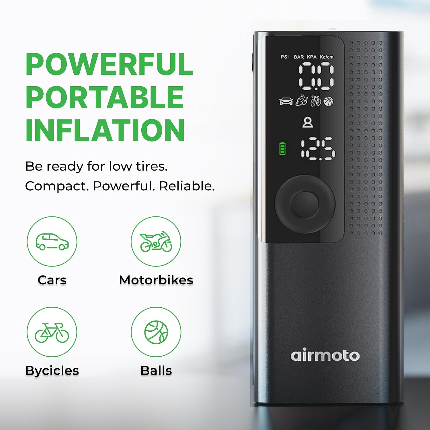 Airmoto Portable Tire Inflator and Hard Carrying Case Bundle - Image 4