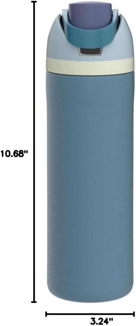 Owala FreeSip Stainless Steel Water Bottle 24 oz Denim - Image 8