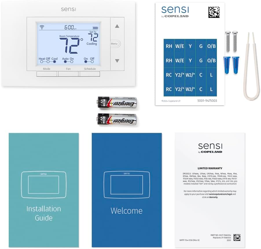 Sensi Smart Thermostat, Wi-Fi, DIY, Alexa, Energy Star Certified, ST55 - Image 4