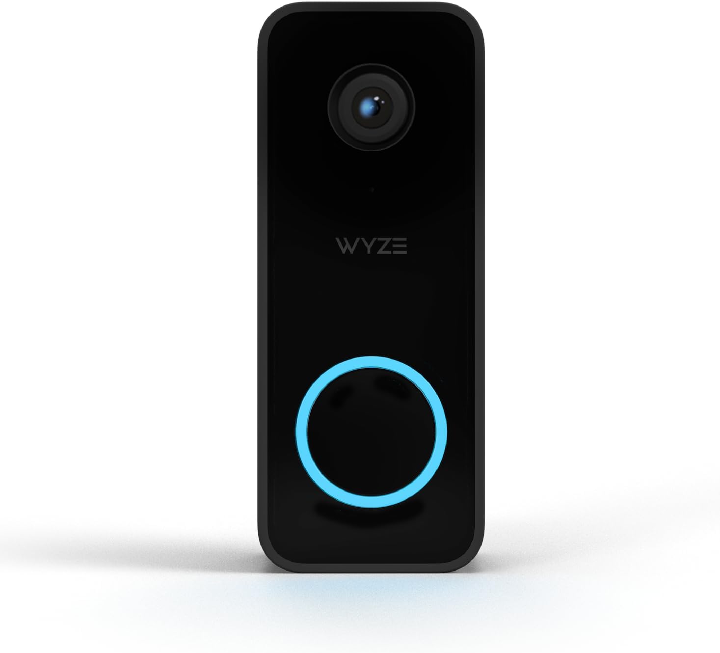 Wyze Video Doorbell v2, Wired, 2K Video, Two-Way Audio, Color Night Vision, Compatible with Alexa & Google Assistant, Black (Renewed)