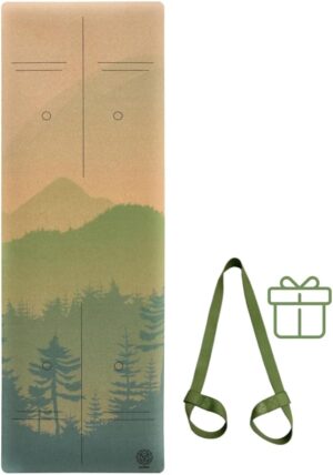 Cork Yoga Mat with Natural Rubber B...