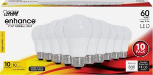 Feit Electric A19 LED Light Bulb, 6...