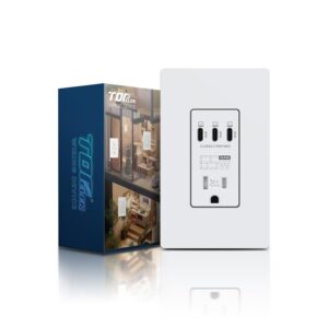 TOPELER USB C Wall Outlet, 65W GaN ...