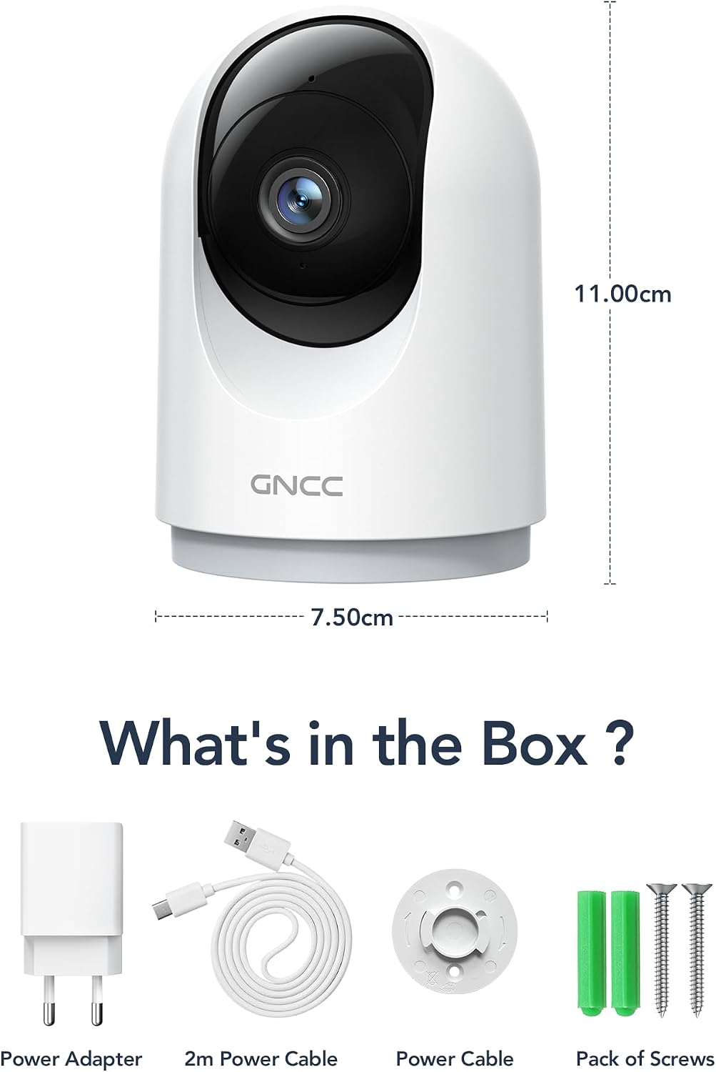 GNCC 5G Cameras for Home Security Indoor, Pet/Dog/Baby w Phone App, 4Pcs - Image 9