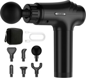 Massage Gun, 30 Speeds, 6 Heads, Qu...