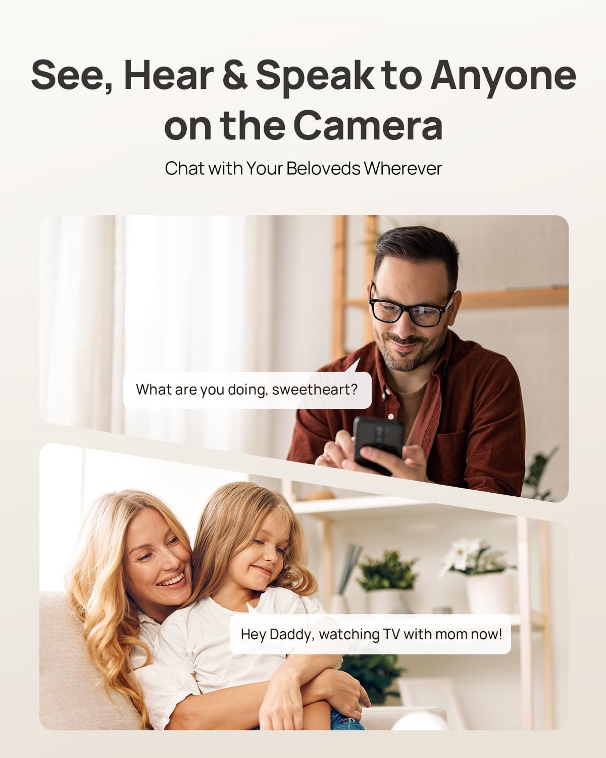 Anona 4K UHD Indoor Camera, Pet/Dog/Baby Security Camera with Phone App, 360°Pan-Tilt, 2.4G/5G Dual-Band Wi-Fi 6, Auto-Tracking, Person/Pet/Baby Crying Detection, Privacy Mode, Two-Way Audio, 4 Pack - Image 9