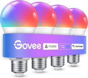 Govee Smart Light Bulbs, A19 Color ...