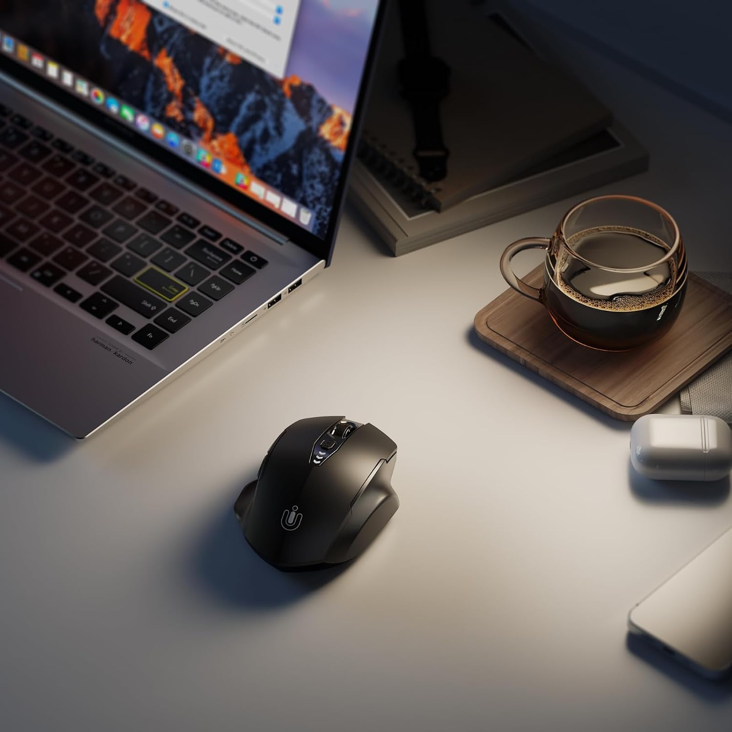 Uineer Wireless Mouse, 2.4GHz Rechargeable Computer Mouse, Battery Display - Image 7