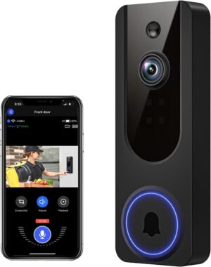 1080p WiFi Video Doorbell Camera Wi...