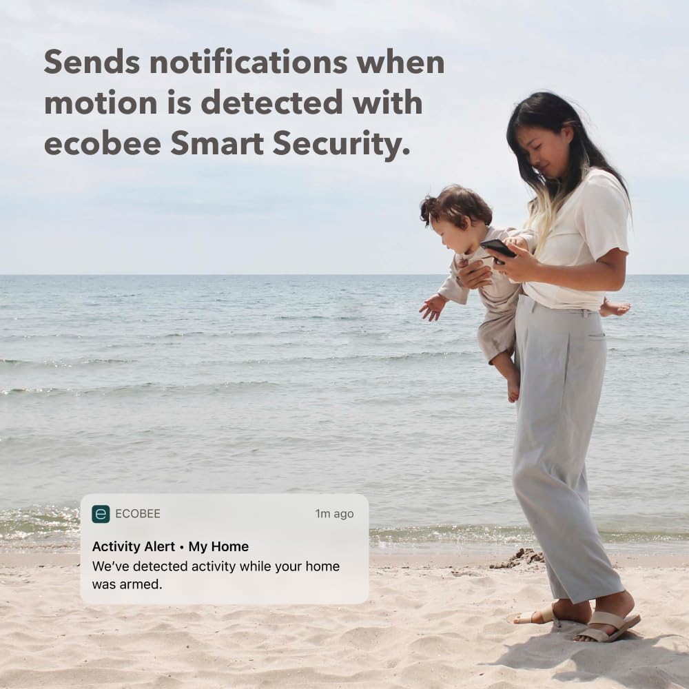 ecobee Comfort and Security Bundle, Smart Thermostat Premium & SmartSensor | Built-in Alexa and Siri, Doorbell live view, Smoke alarm detection, Radar occupancy sensor, open and close notifications - Image 13