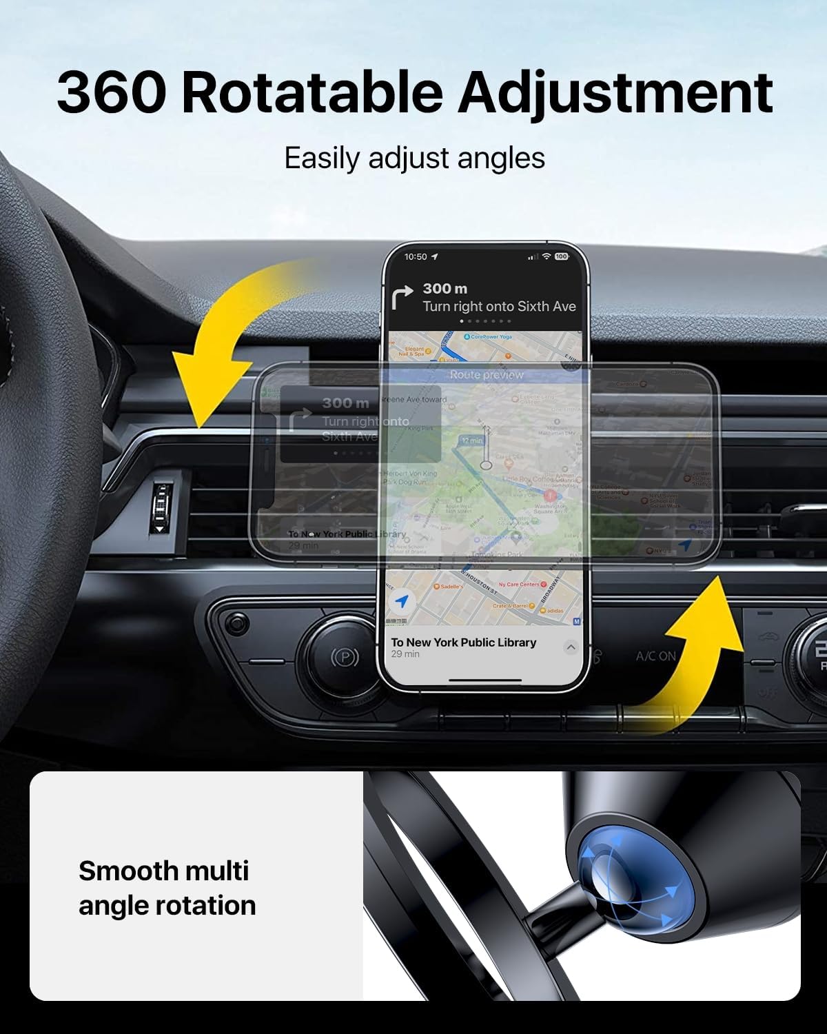 andobil for MagSafe Car Mount Vent, 20xN55 Strongest Magnet & All Metal - Image 5