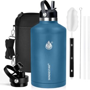 Insulated Water Bottle 64 oz, Tripl...