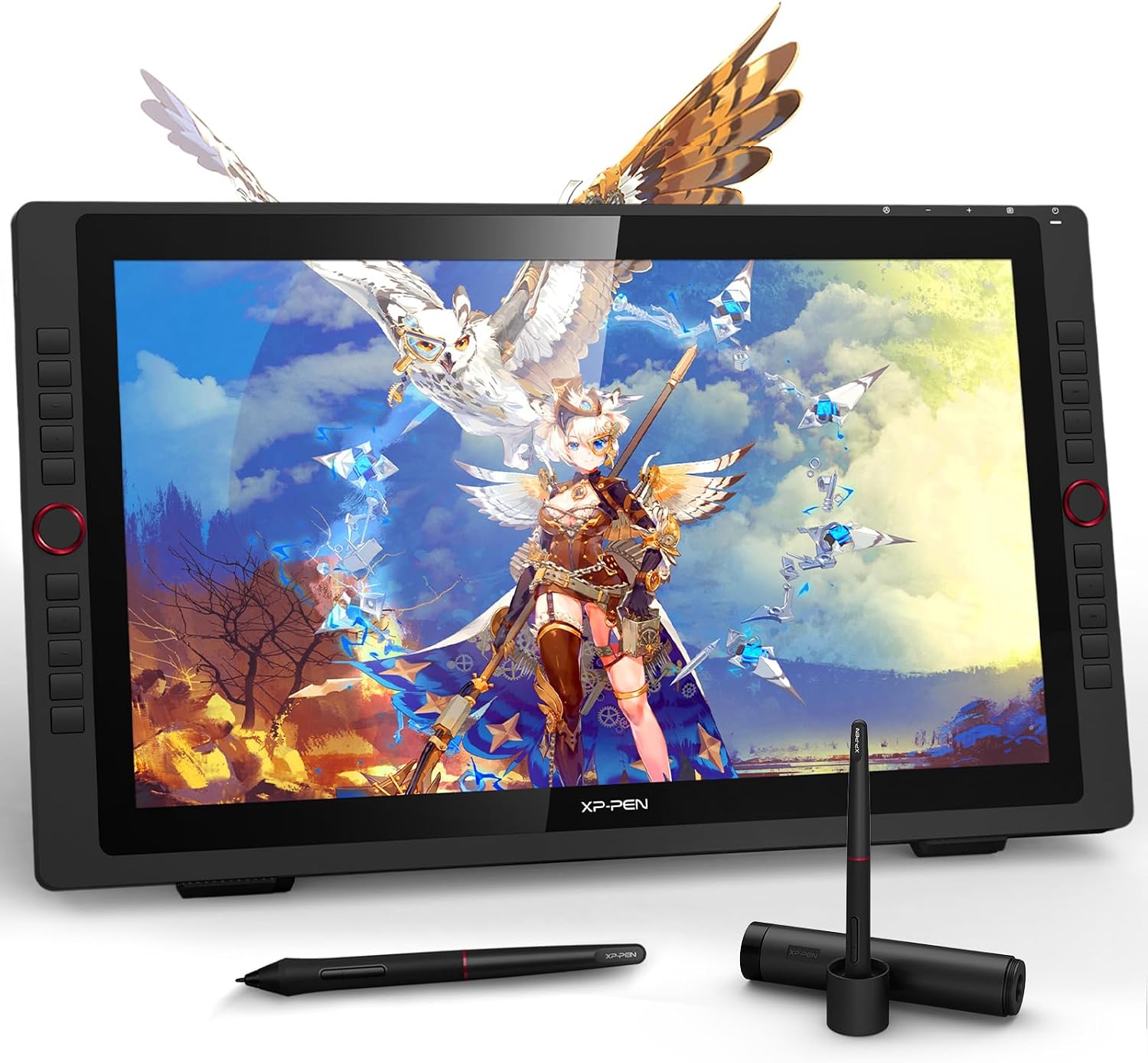 Drawing Tablet with Screen XPPen Artist 22R pro Computer Graphics Tablet 120% sRGB with Battery-Free Stylus Full-Laminated Technology, 21.5 inch Pen Display with 20 Shortcut Keys & 2 Red Dial(Black) - Image 11