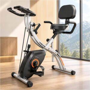 YOSUDA Folding Exercise Bike, 5 IN ...