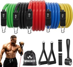WHATAFIT Resistance Bands with Hand...