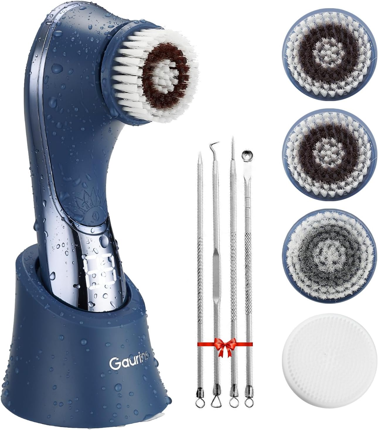 Facial Cleansing Brush, Rechargeable Electric Face Scrubber, 2-Speed Modes