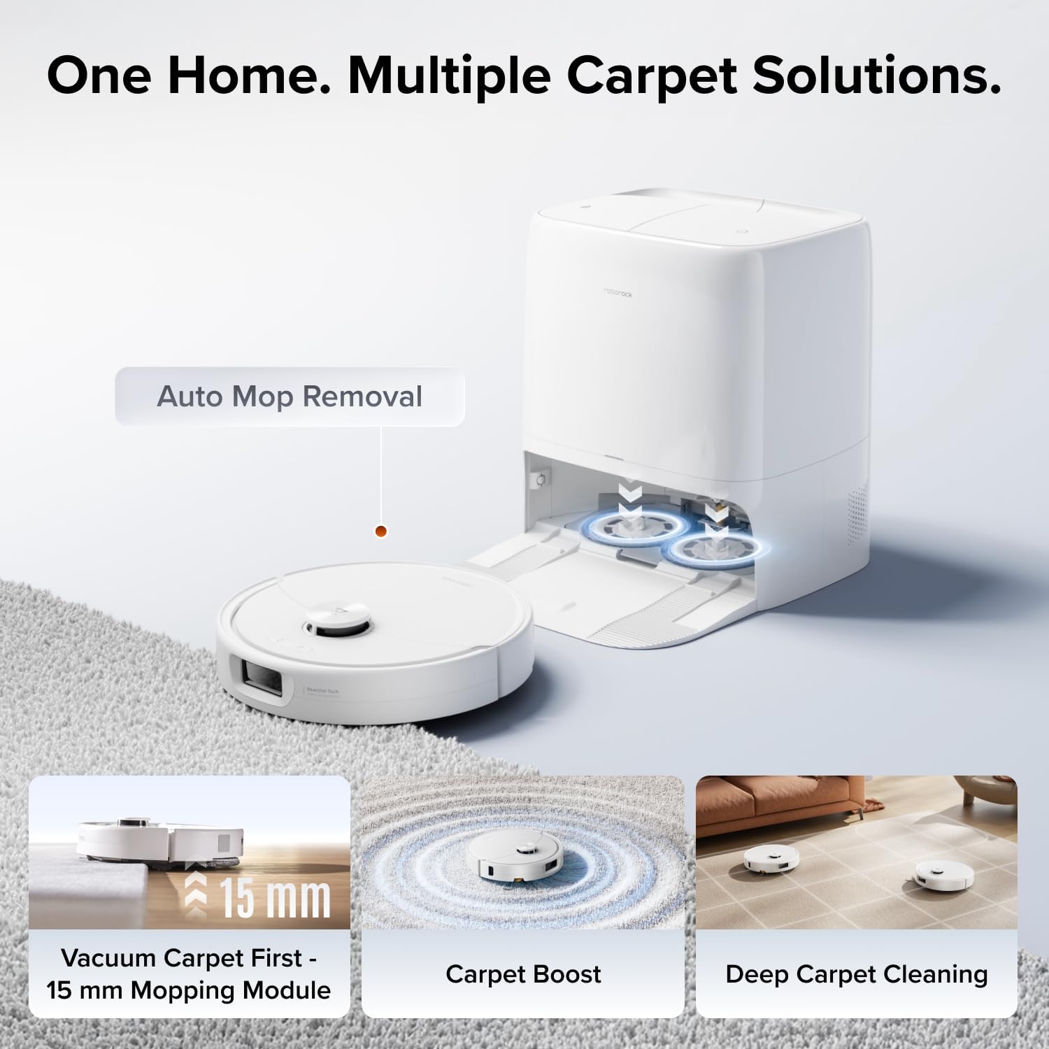 roborock 2026 New Qrevo 2 Pro Robot Vacuum and Mop, 20,000Pa Suction | FlexiArm Edge Mopping, Zero-Tangle, High-Temperature Mop Self-Cleaning, Smart Obstacle Avoidance, Auto Mop Removal, White - Image 5