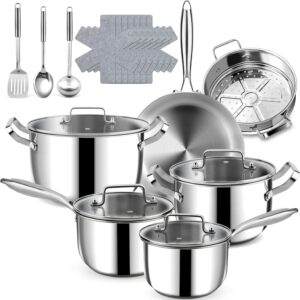 Stainless Steel Cookware Set –...