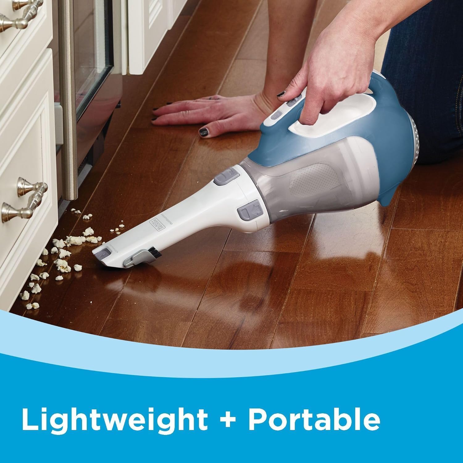 Black+Decker, Dustbuster AdvancedClean Handheld Vacuum Cordless, Compact Home and Car Vacuum with Crevice Tool, Rotating Nozzle and Charging Station - Image 7