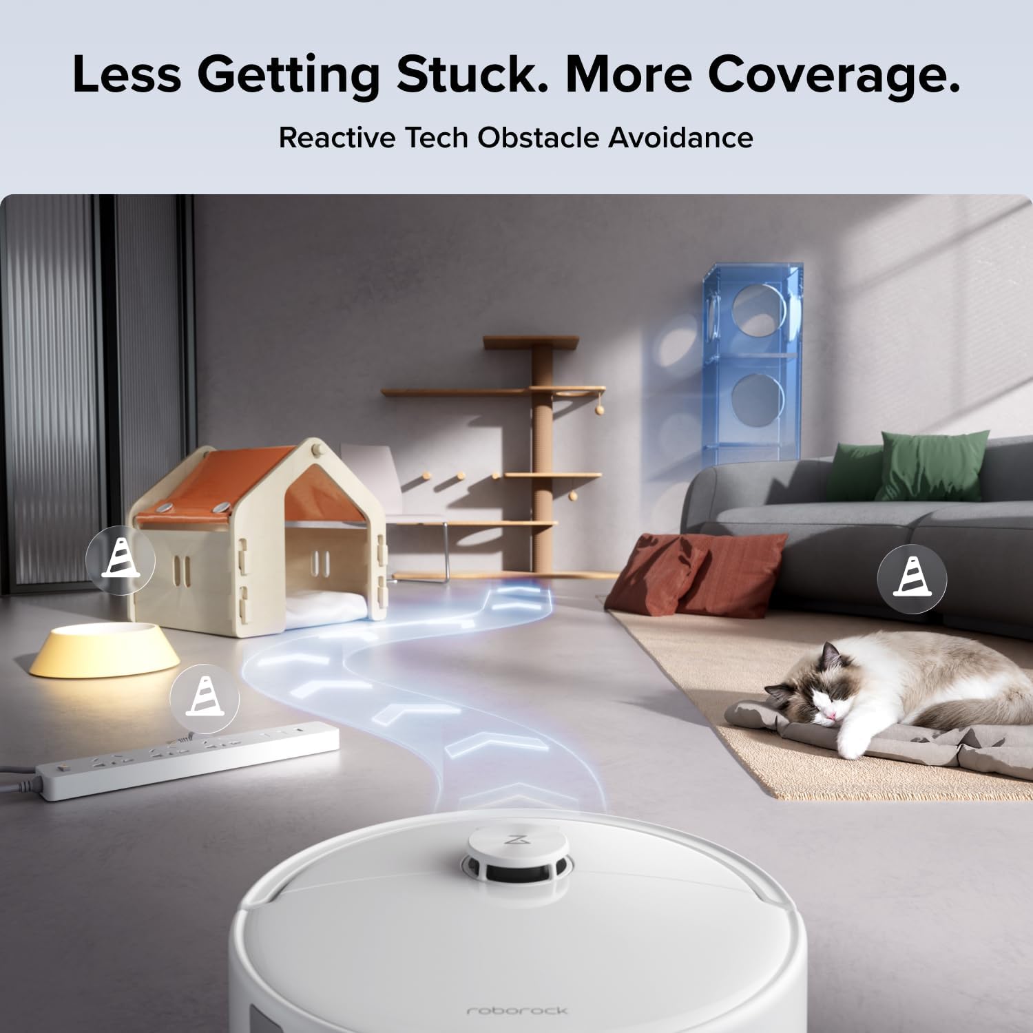 roborock 2026 New Qrevo 2 Pro Robot Vacuum and Mop, 20,000Pa Suction | FlexiArm Edge Mopping, Zero-Tangle, High-Temperature Mop Self-Cleaning, Smart Obstacle Avoidance, Auto Mop Removal, White - Image 7