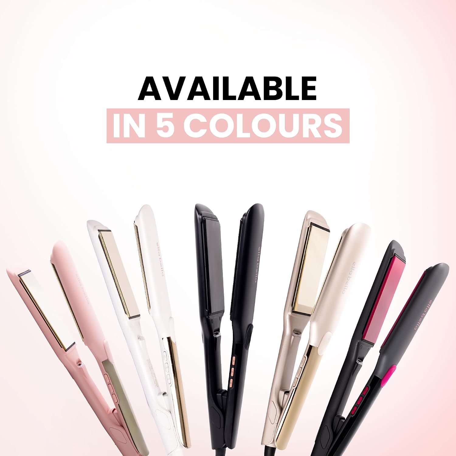 ELLA BELLA® Titanium Flat Iron Hair Straightener Large with Infrared - Image 8