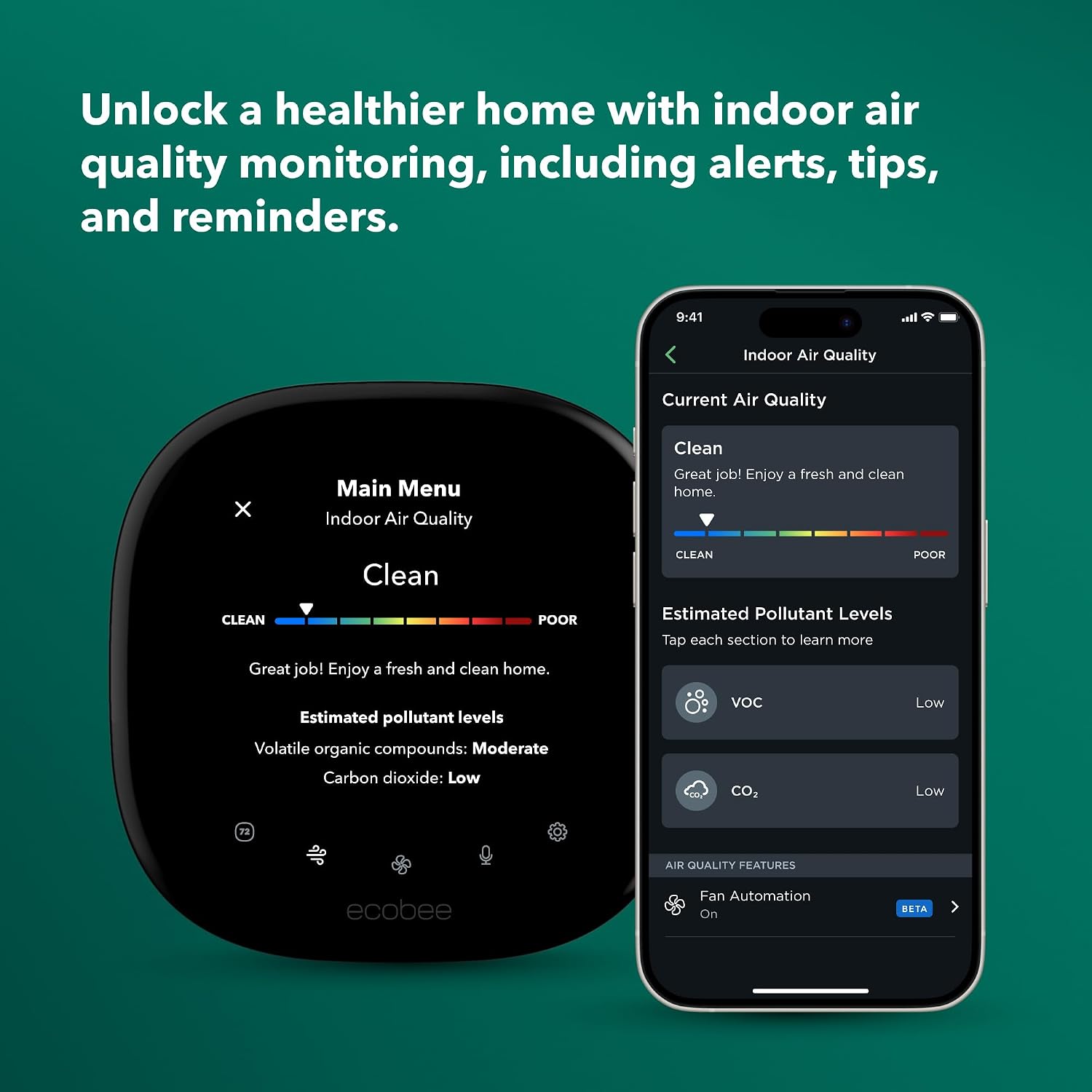 ecobee Comfort and Security Bundle, Smart Thermostat Premium & SmartSensor | Built-in Alexa and Siri, Doorbell live view, Smoke alarm detection, Radar occupancy sensor, open and close notifications - Image 15