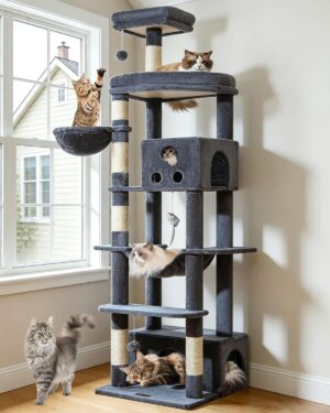 Taoqimiao 79in Cat Tree, Tall Large...