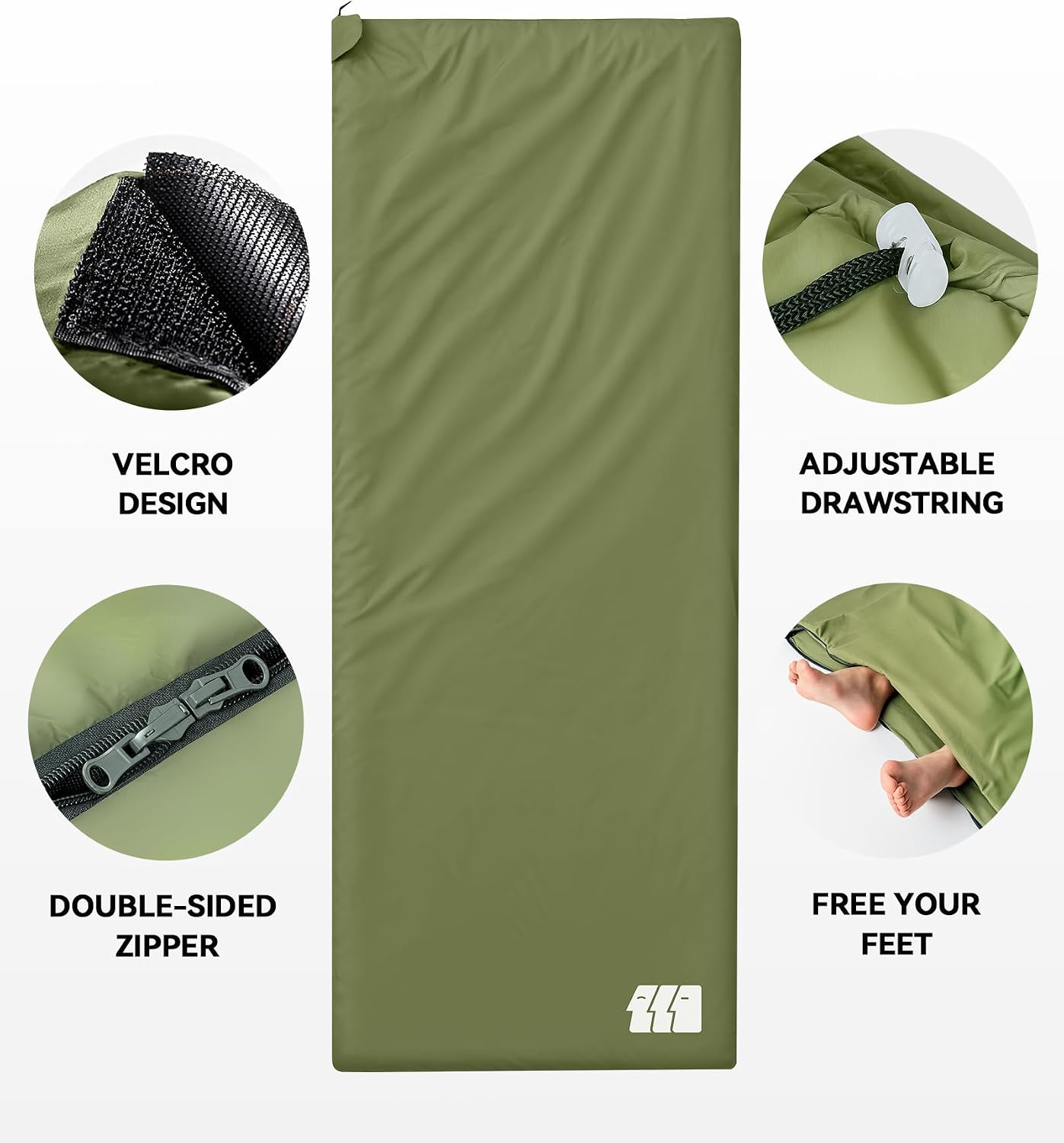 Ultralight Warm Weather Sleeping Bag - Portable, Waterproof, Compact Lightweight, Comfort with Compression Sack - Great for Outdoor Camping, Backpacking & Hiking - Image 8