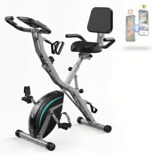 PLENY Folding Exercise Bike, 5 IN 1...