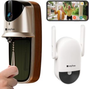 anyfree Solar Doorbell Camera Wirel...