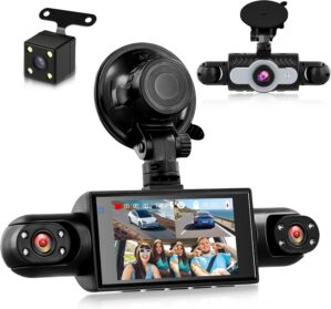 360°Dash Cam Front and Rear Inside...