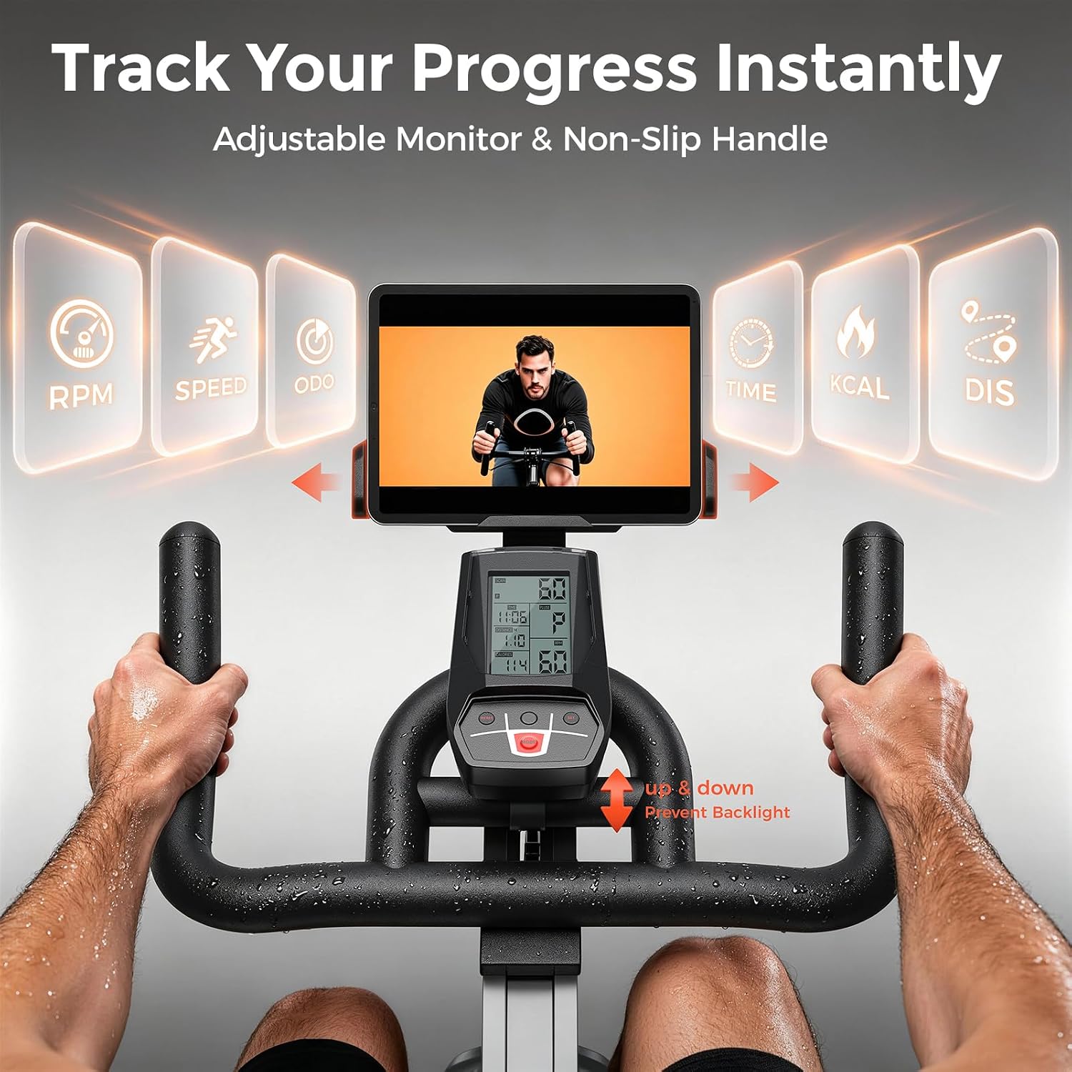 YOSUDA PRO Magnetic Exercise Bike 350 lbs Weight Capacity | Indoor Cycling Bike Stationary with Comfortable Seat Cushion, Silent Belt Drive - Image 8