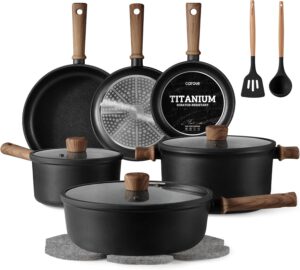 CAROTE 16pcs Pots and Pans Set, Non...