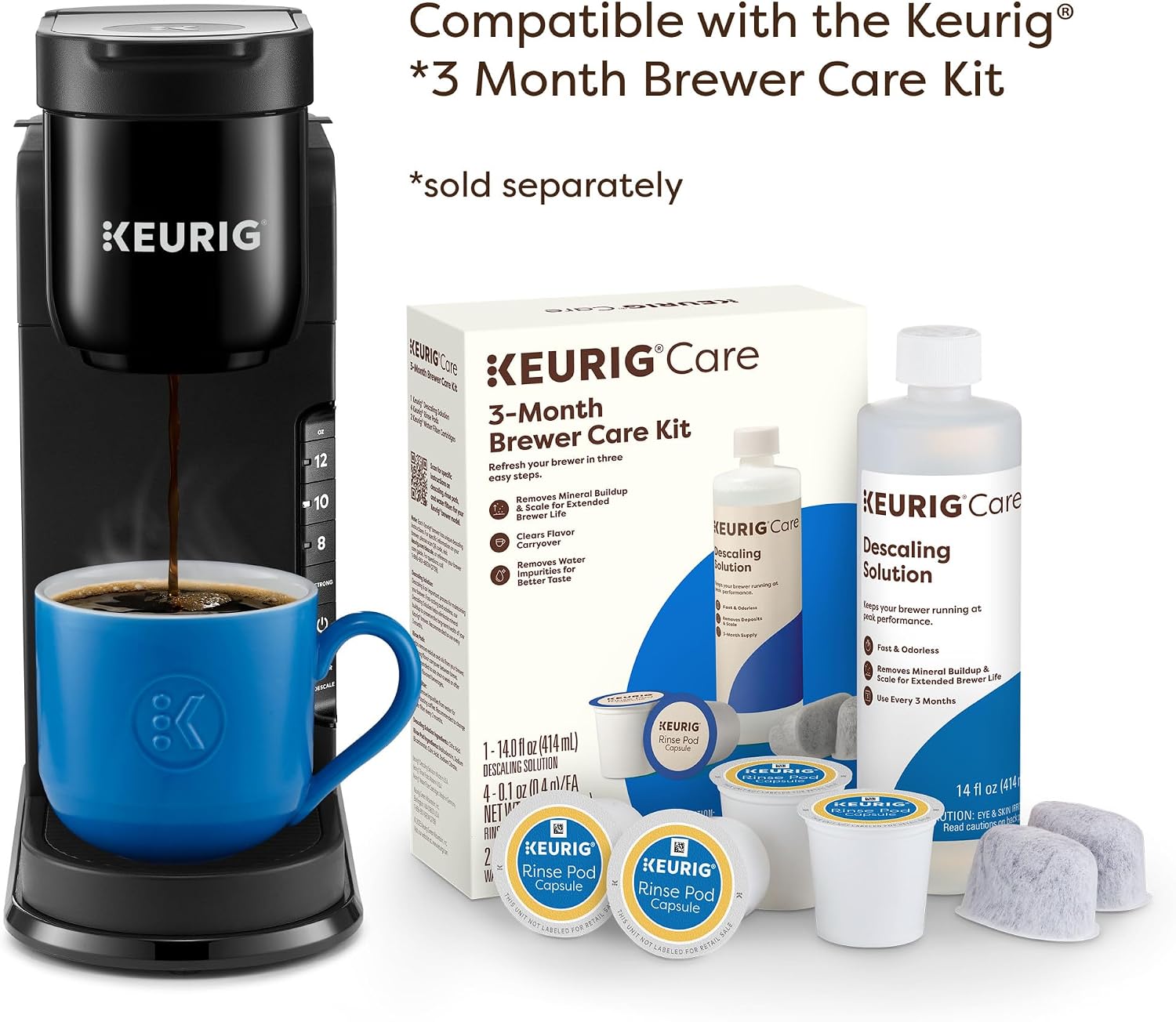 Keurig K-Express Single Serve K-Cup Pod Coffee Maker, 3 Brew Sizes, Strong Button Feature, 42oz Removable Reservoir, Black | 3 Brew Sizes, Strong Button Feature, Removable Reservoir - Image 7