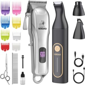 Dog Clippers Grooming Kit with Paw ...