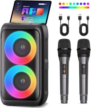 Bluetooth Speaker with 2 Wireless M...