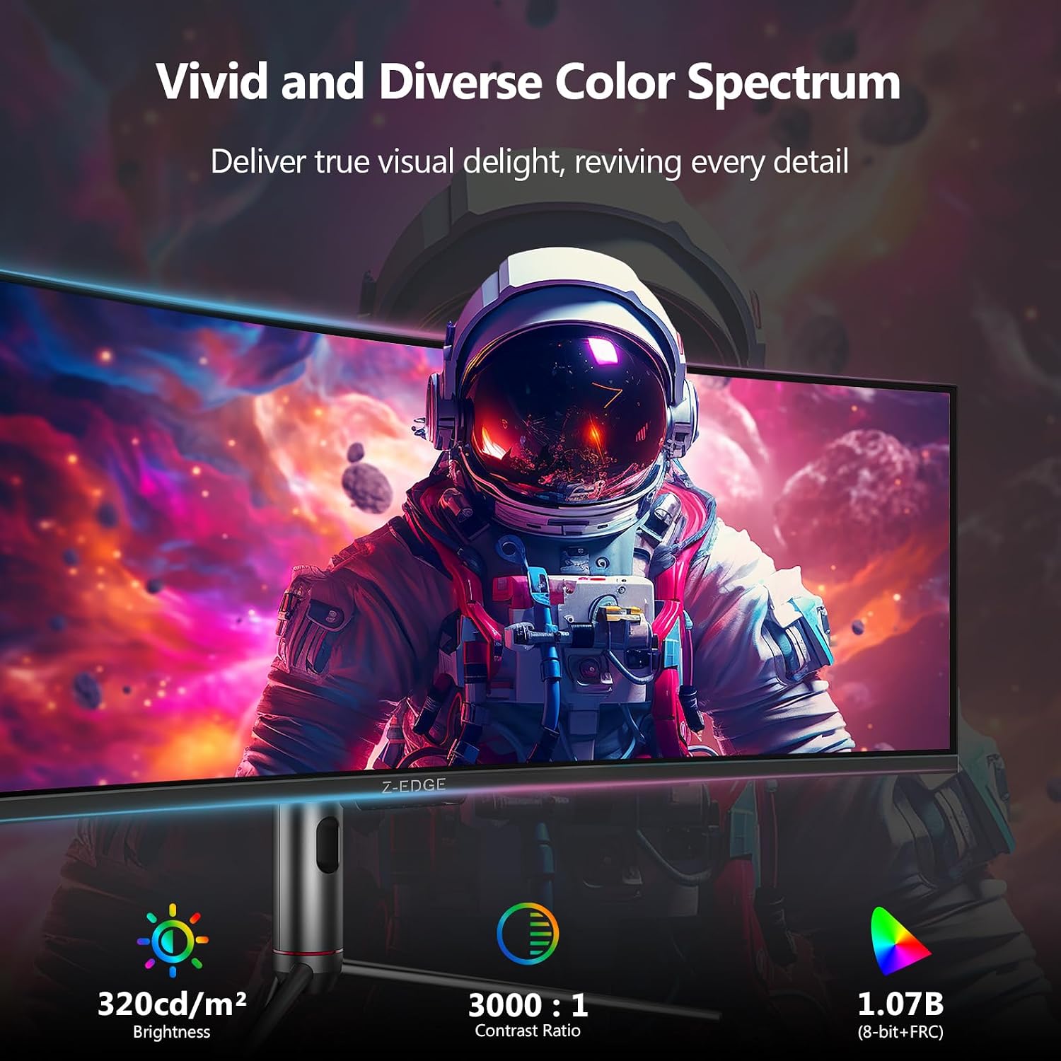 Z-Edge 5K 49 Inch Curved Gaming Monitor, DQHD 240Hz Ultrawide Computer - Image 8