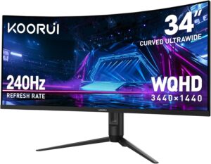KOORUI 34 Inch 240Hz WQHD 3440×...