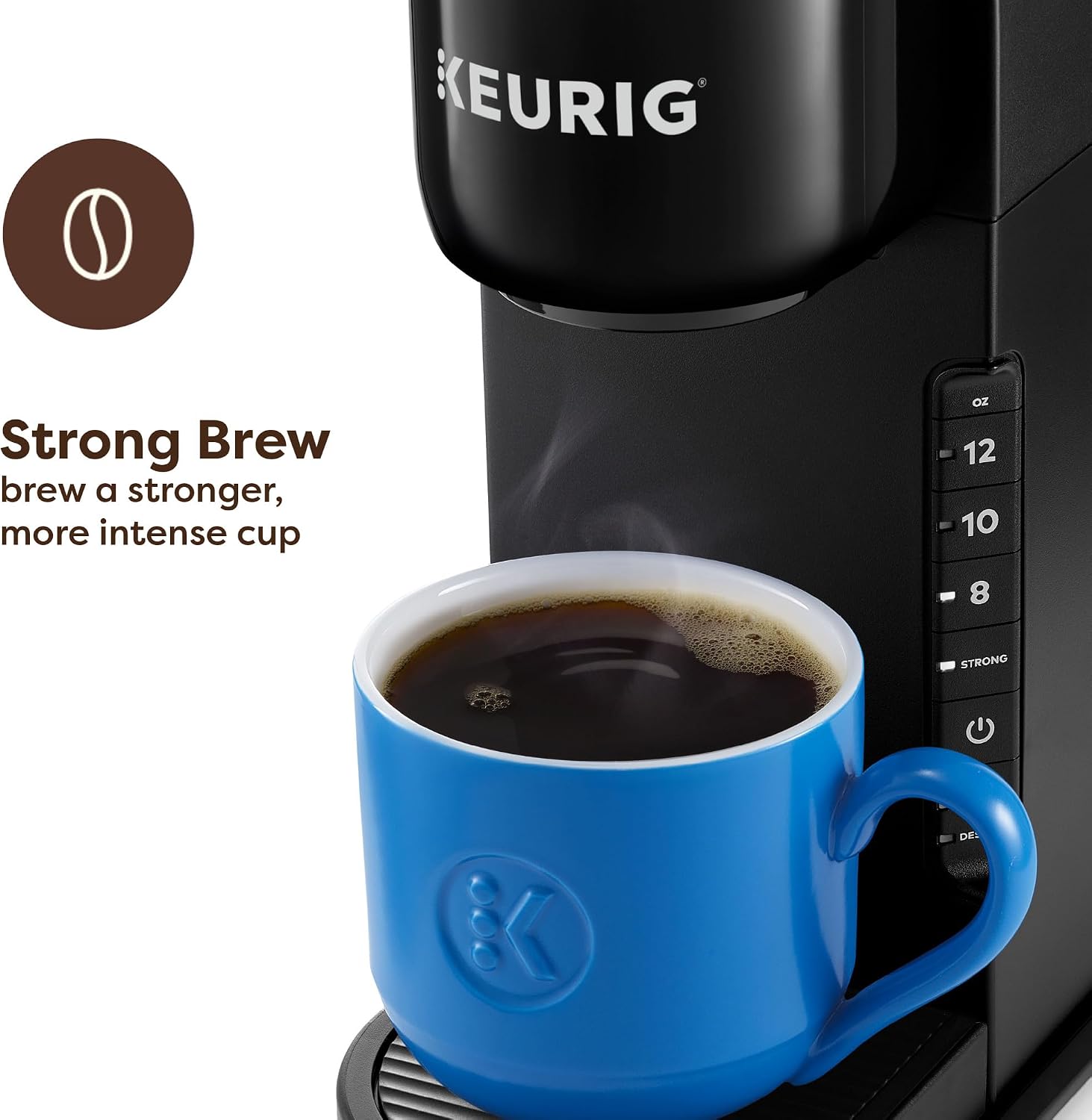 Keurig K-Express Single Serve K-Cup Pod Coffee Maker, 3 Brew Sizes, Strong Button Feature, 42oz Removable Reservoir, Black | 3 Brew Sizes, Strong Button Feature, Removable Reservoir - Image 2