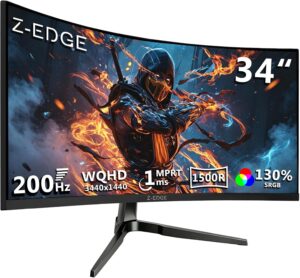 Z-Edge 34 inch Curved Gaming Monito...