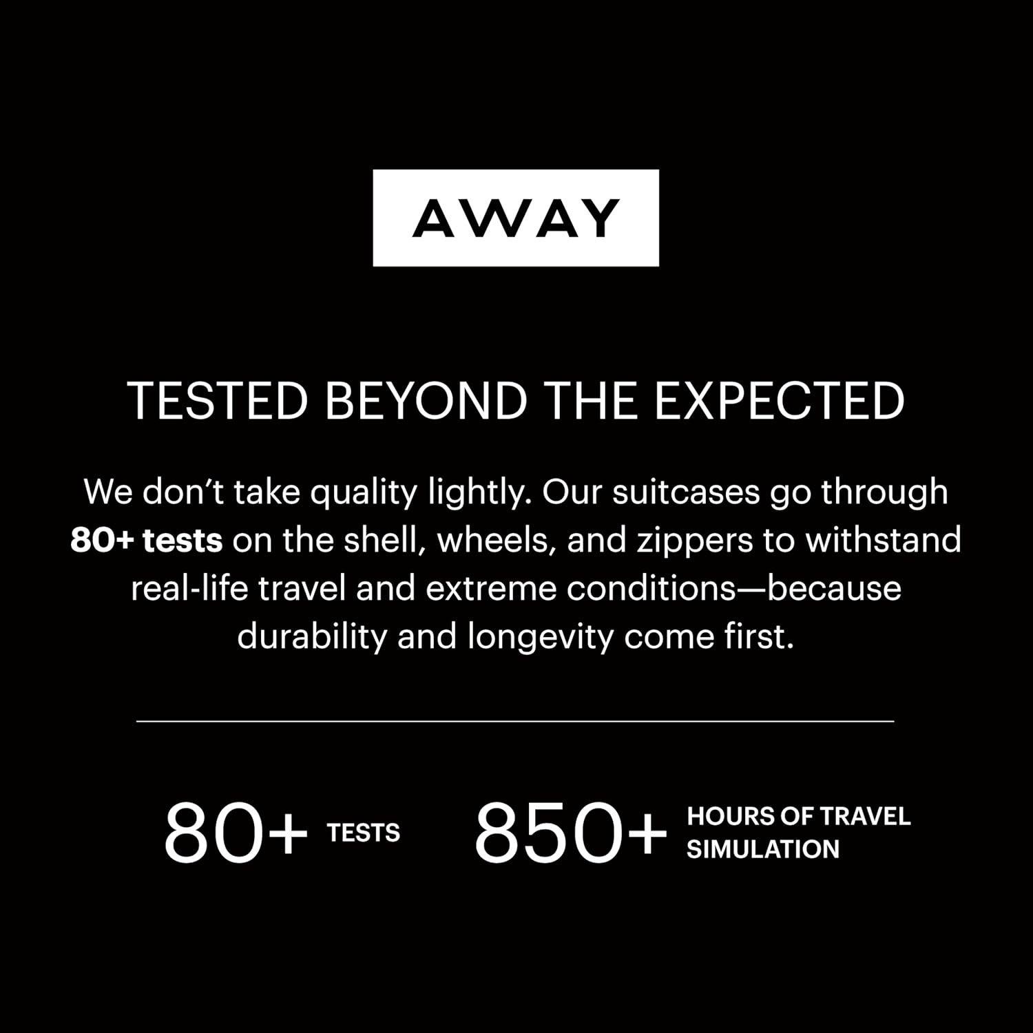 Away The Carry-On Luggage, 22-inch Lightweight Hardside Spinner Suitcase | Durable & Lightweight, Premium 360° Spinner Wheels, Interior Compression System, TSA-Approved Lock, Jet Black - Image 7