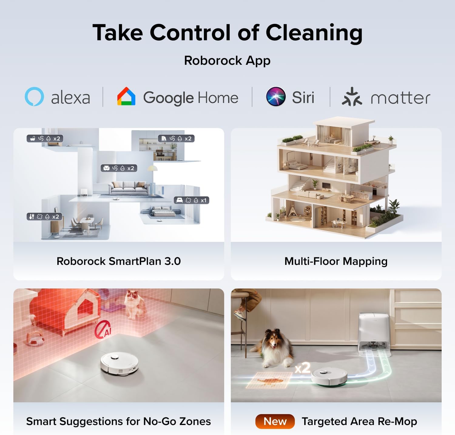 roborock 2026 New Qrevo 2 Pro Robot Vacuum and Mop, 20,000Pa Suction | FlexiArm Edge Mopping, Zero-Tangle, High-Temperature Mop Self-Cleaning, Smart Obstacle Avoidance, Auto Mop Removal, White - Image 9
