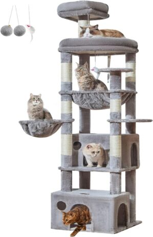 Taoqimiao 76.8in Cat Tree, Heavy Du...