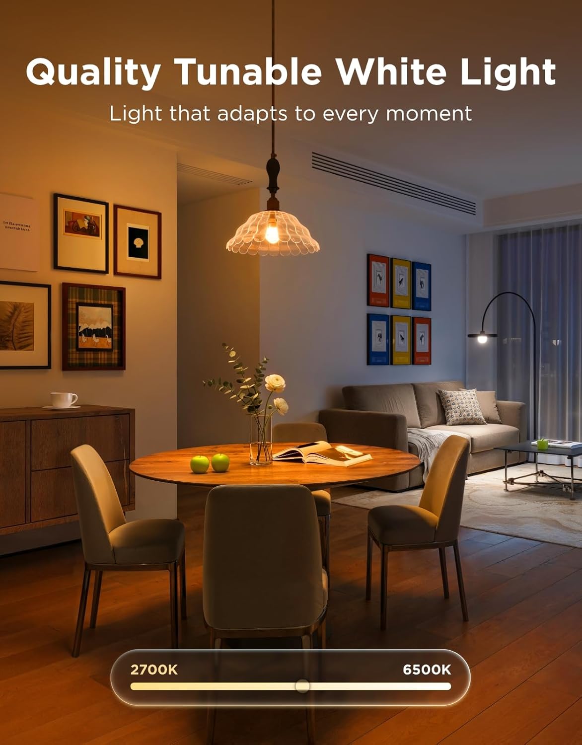 Govee Smart Light Bulbs, A19 Color Changing Light Bulb, 800 LM, E26 Base | Works with Matter, Alexa and Google Assistant, 16 Million Colors RGBWW, WiFi & Bluetooth LED Light Bulbs, Music Sync, 4 Pack - Image 5