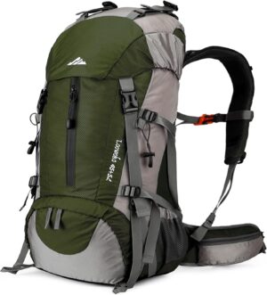 Loowoko 50L Hiking Backpack with Ra...