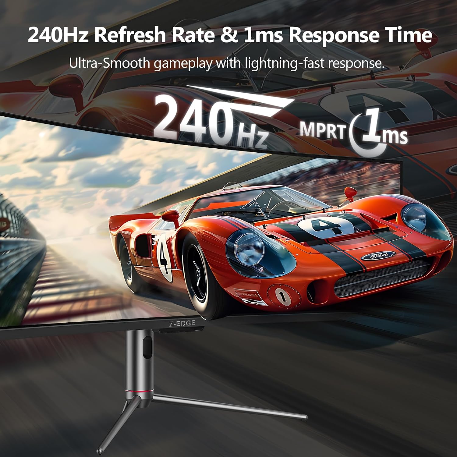 Z-Edge 5K 49 Inch Curved Gaming Monitor, DQHD 240Hz Ultrawide Computer - Image 2