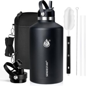 Insulated Water Bottle 64 oz, Tripl...
