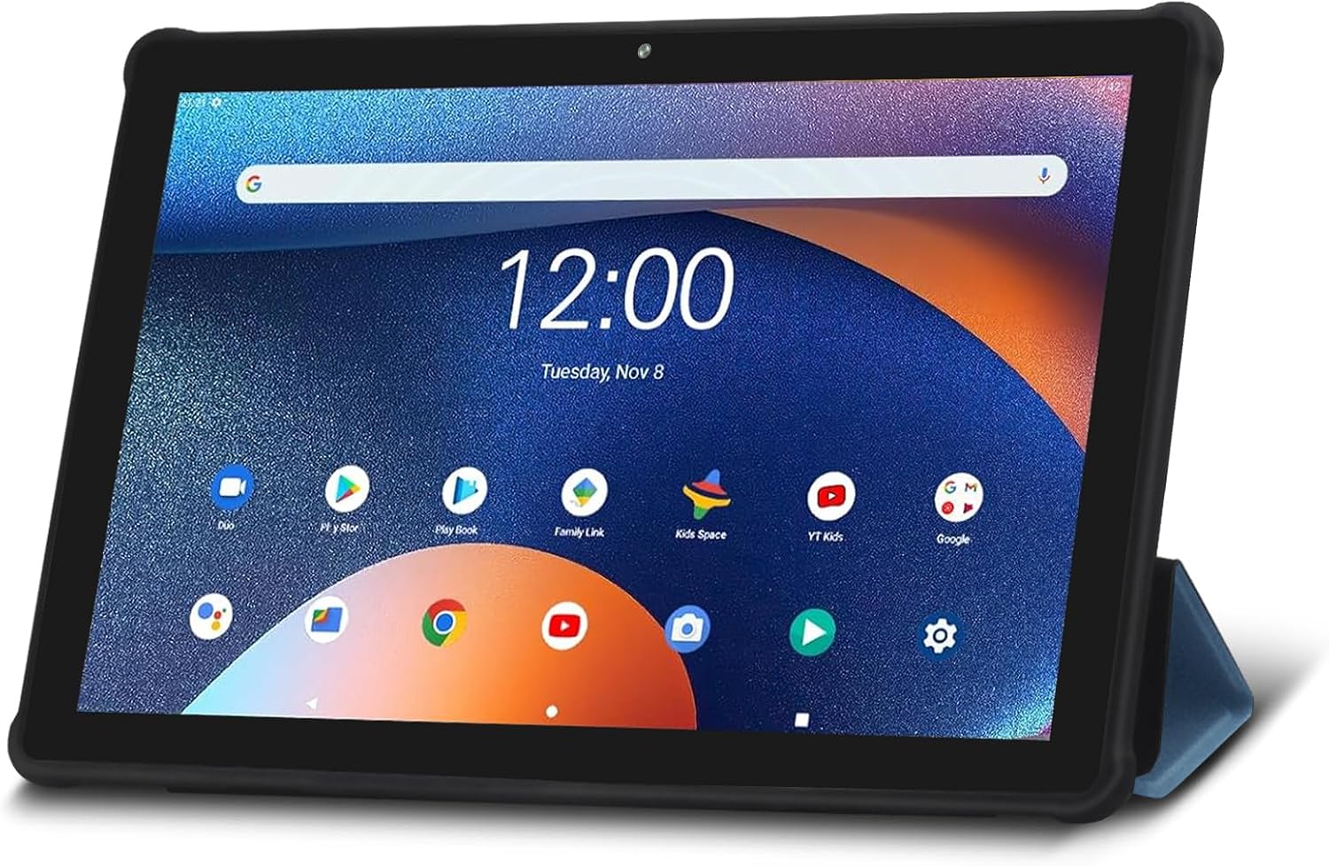 PRITOM 2026 10'' Tablet with Case, 5Ghz WiFi 6, 64GB, HD IPS, 6000mAh, Blue | Latest system Android 16, With Cover Case, Large Screen, Good for Watching & Viewing, 1280 * 800 HD IPS Display, Expandable