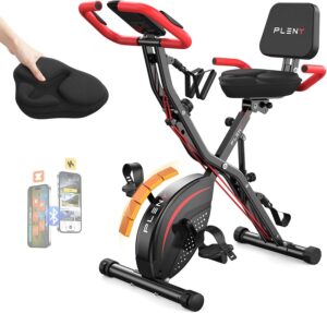 PLENY Folding Exercise Bike, 5 IN 1...