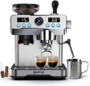 Espresso Machine with Grinder 20 Ba...